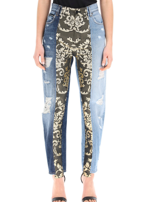 Dolce & Gabbana Patchwork Distressed Jeans