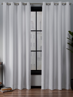 Set Of 2 Academy Total Blackout Grommet Top Curtain Panel - Exclusive Home