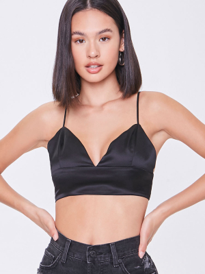 Satin Cropped Cami