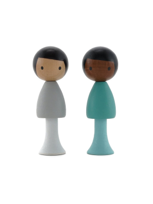 Clicques Sam And Justin Peg Doll Set