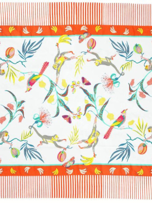 Magical Animal Large Table Cloth, Cotton Linen