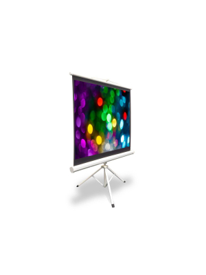 Pyle 50 Inch Fold Out Roll Up Video Projector Viewing Display Screen W/ Stand