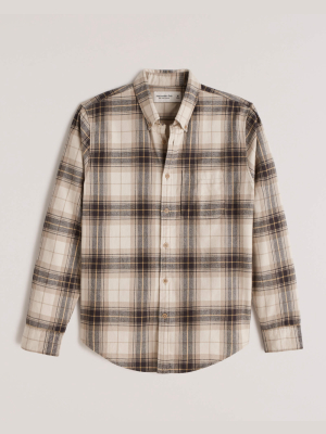 Flannel Button-up Shirt