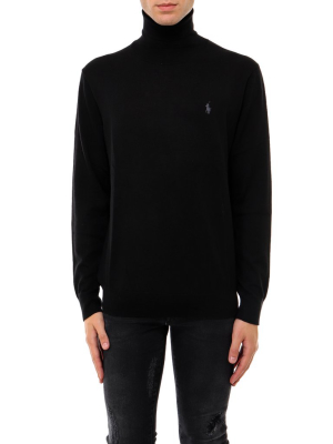 Polo Ralph Lauren Logo Embroidered Roll-neck Sweater