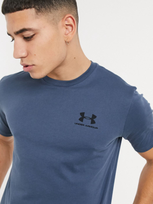 Under Armour Sportstyle Logo T-shirt In Dark Blue