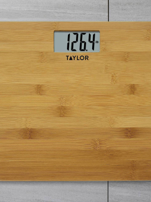 Digital Bamboo Bathroom Scale Natural - Taylor