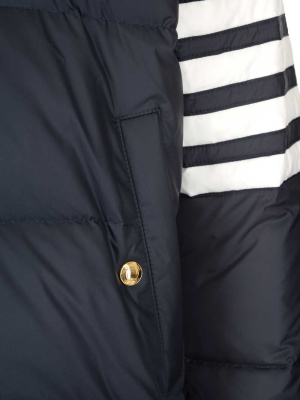 Thom Browne 4-bar Hooded Down Jacket