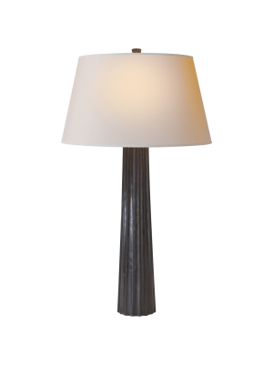 Fluted Spire Large Table Lamp In Various Colors