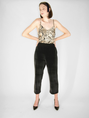 Beth - Deck Pants / Black Velvet