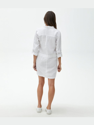michael stars pilar linen dress Michael Stars Pilar Linen Shirt Dress