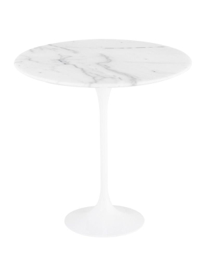 Jacob Side Table With White Marble Top