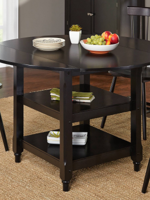 Dining Table Wood/black - Tms