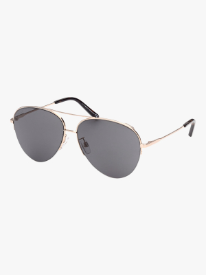 Gold Aviator Sunglasses