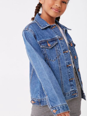 Girls Faded Denim Jacket (kids)