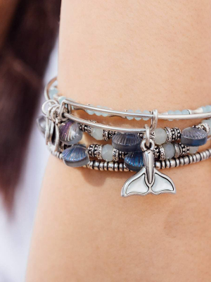 Whale Tail Charm Bangle