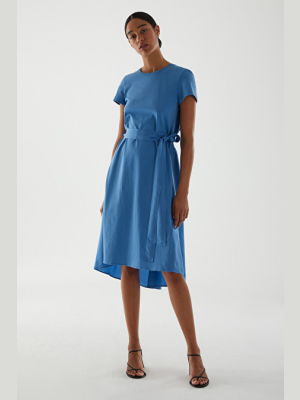 Drawstring Mulberry Silk Dress