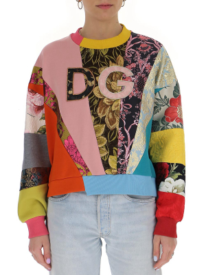 Dolce & Gabbana Multi Panel Crewneck Sweater