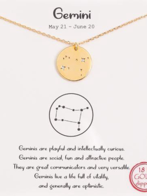 The Shea 18k Gold-dipped Constellation Necklaces