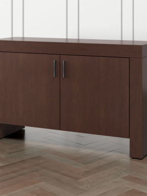 Waterfall Aretina Walnut Storage Cabinet