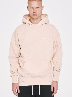 Logo Oversized Hoodie Peach