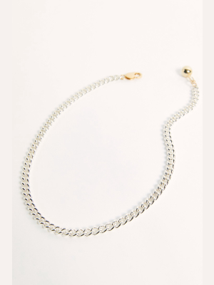 Jacqueline Rose Ball + Flat Chain Necklace