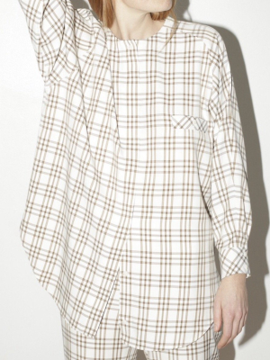 Queenie Shirt - Curtain Plaid