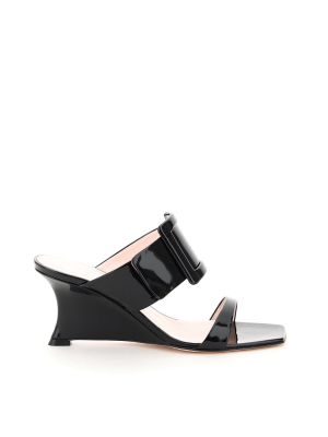 Roger Vivier Viv' In The City Wedge Mules