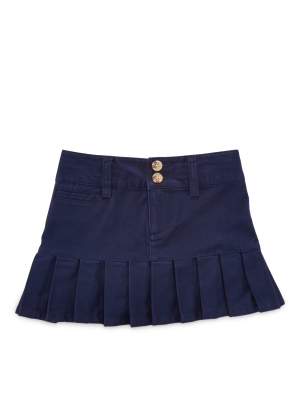 Stretch Cotton Chino Skirt