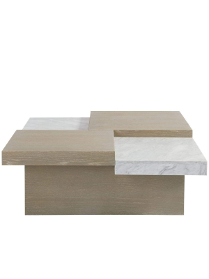 Alchemy Living Mercury Mesa Cocktail Table - Ivory