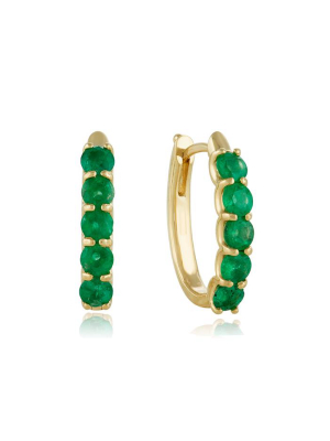 Effy Brasilica 14k Yellow Gold Emerald Earrings, 1.71 Tcw