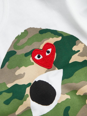 Camouflage Heart Print T-shirt