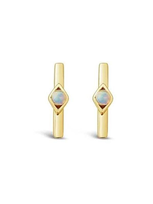 Horizon Earrings: Opal