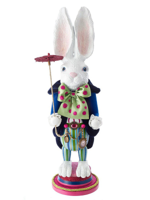 Kurt Adler 18" Hollywood White Rabbit Nutcracker