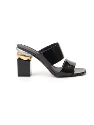 Salvatore Ferragamo Sculptured Heel Mules