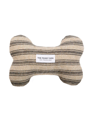 Ticking Stripe Black Dog Squeaky Toy