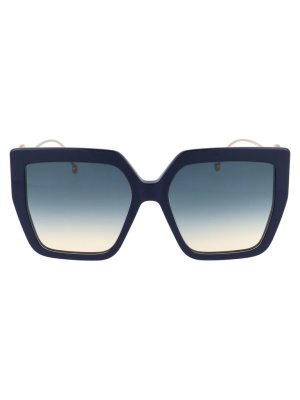 Fendi Eyewear Square Frame Oversize Sunglasses