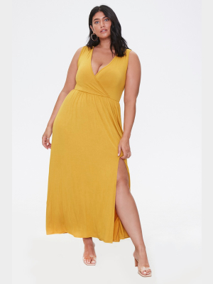 Plus Size Sleeveless Maxi Dress