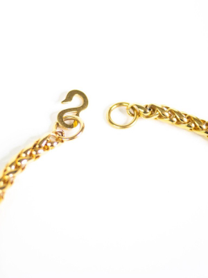 Vintage Gold Lion Charm Necklace