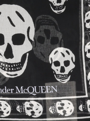 Alexander Mcqueen Skull Print Scarf