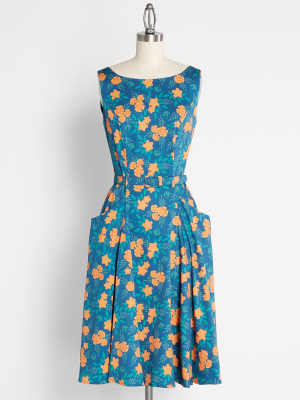 Modcloth X Collectif Marvelously Marigold A-line Dress