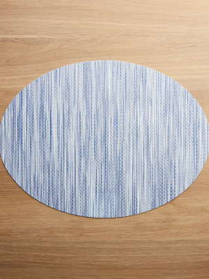 Chilewich ® Ridge Blue Oval Placemat