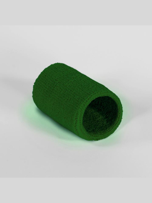 Hue Dark Green Cotton Wristband