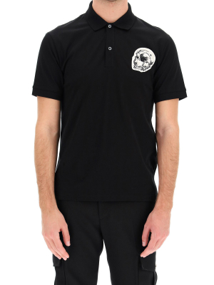 Alexander Mcqueen Skull Patch Polo Shirt