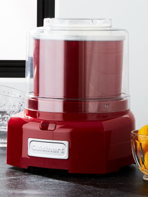 Cuisinart ® Red Ice Cream Maker/frozen Yogurt Maker