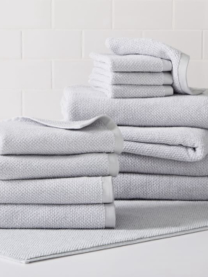 Organic Heathered Complete Bath Towel Set (set Of 13)