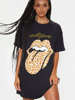 Rolling Stones Tongue Oversized T Shirt Dress