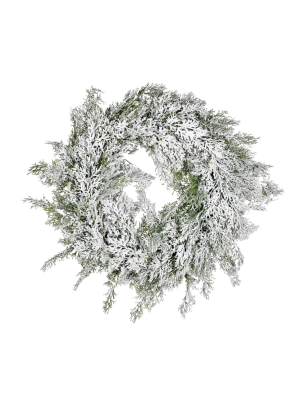 Vickerman Artificial Snowy Cedar Series