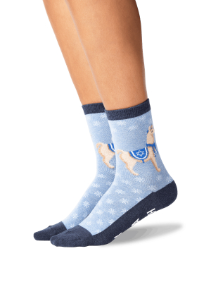 Women's Happy Llamakkah Crew Socks