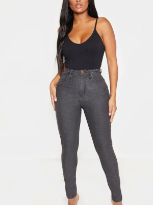 Shape Charcoal High Waisted Skinny Jean