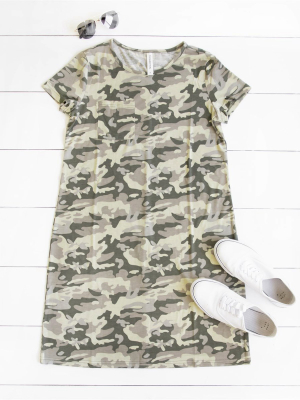 Kami Pocket Dress - Camo